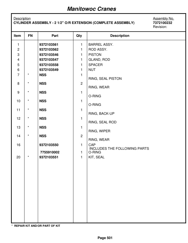 Grove RT530E-2 Crane Parts Manual 258267 2009 3 Grove RT530E-2 Crane Parts Manual 258267 2009-3