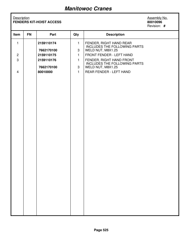 Grove RT530E-2 Crane Parts Manual 258418 2010 3 Grove RT530E-2 Crane Parts Manual 258418 2010-3