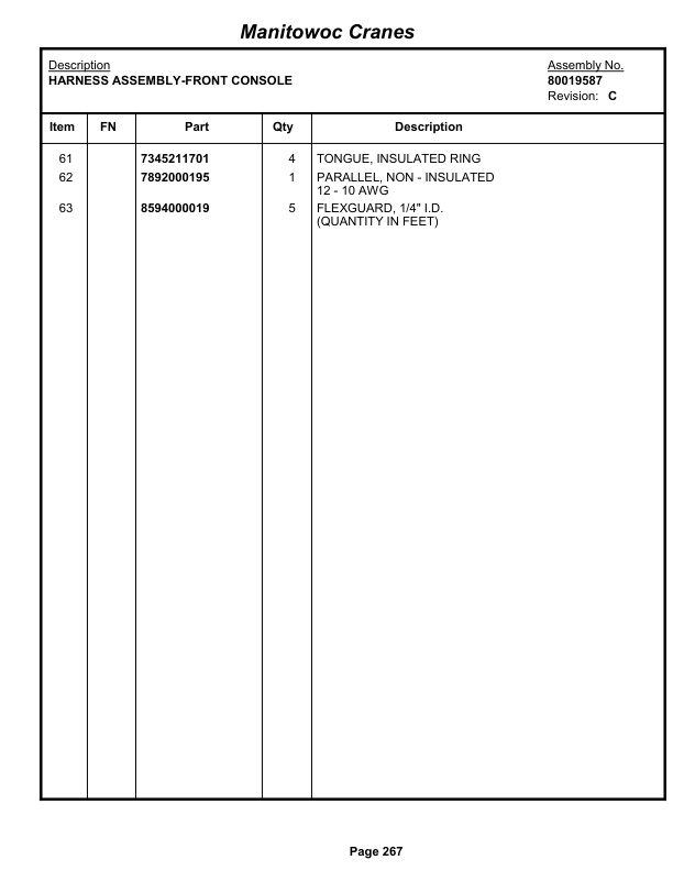 Grove RT530E-2 Crane Parts Manual 258634 2013 2 Grove RT530E-2 Crane Parts Manual 258634 2013-2