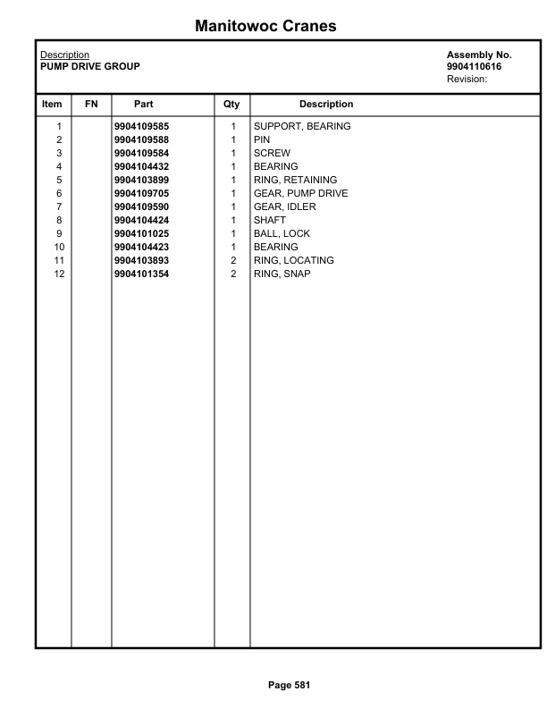 Grove RT530E-2 Crane Parts Manual 605350 2020 3 Grove RT530E-2 Crane Parts Manual 605350 2020-3
