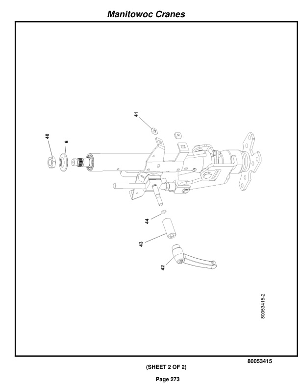 Grove RT530E-2 Crane Parts Manual 605951 2016 2 Grove RT530E-2 Crane Parts Manual 605951 2016-2