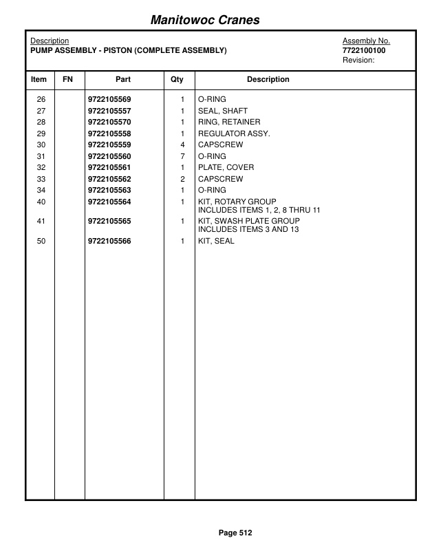 Grove RT530E-2 Crane Parts Manual 611354 2018 3 Grove RT530E-2 Crane Parts Manual 611354 2018-3