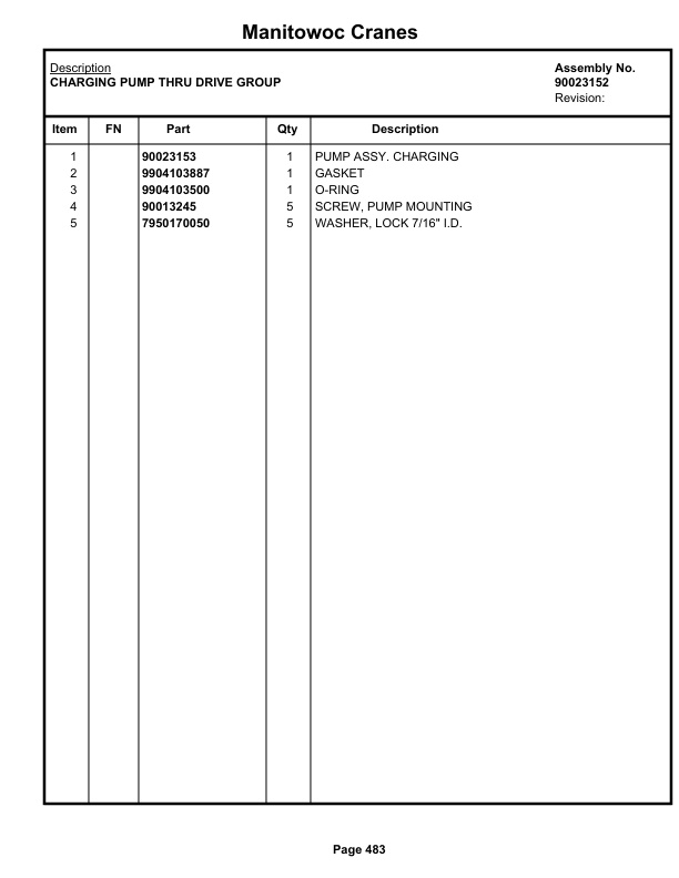 Grove RT530E-2 Crane Parts Manual 614467 2019 3 Grove RT530E-2 Crane Parts Manual 614467 2019-3