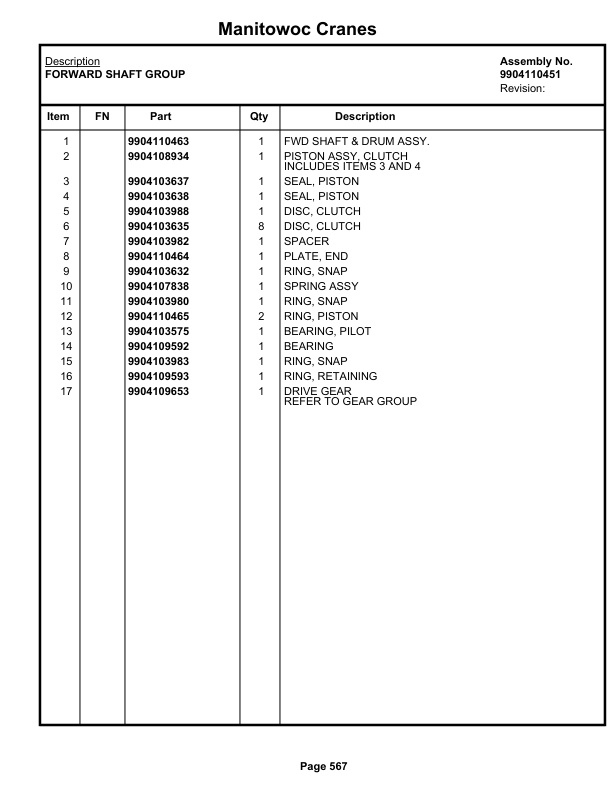 Grove RT530E-2 Crane Parts Manual 621962 2022 3 Grove RT530E-2 Crane Parts Manual 621962 2022-3