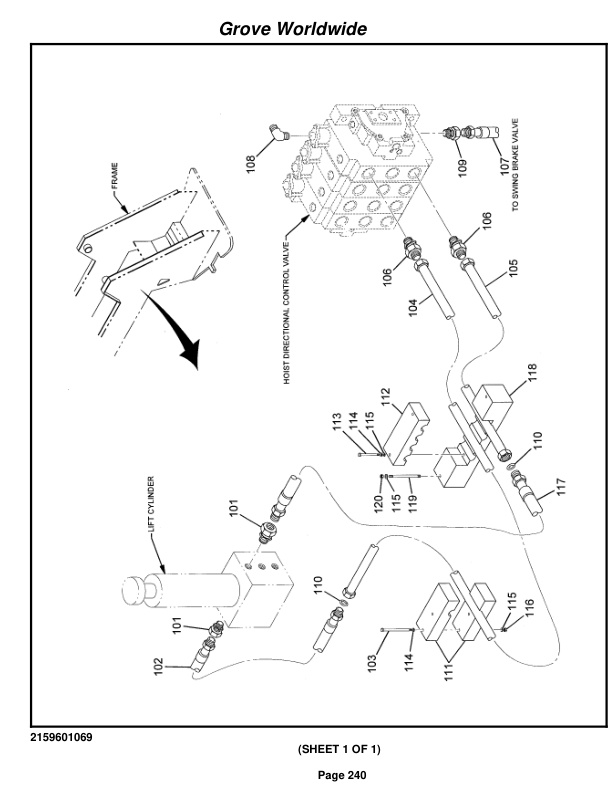 Grove RT530E Crane Parts Manual 22217 2004 2 Grove RT530E Crane Parts Manual 22217 2004-2