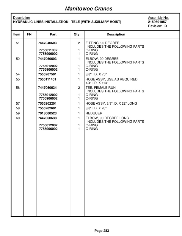 Grove RT530E Crane Parts Manual 222572 2014 2 Grove RT530E Crane Parts Manual 222572 2014-2