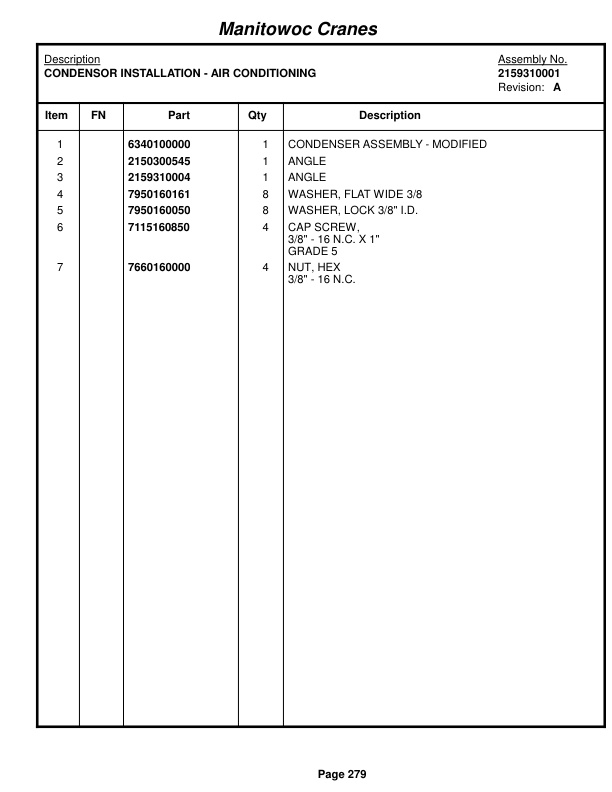 Grove RT530E Crane Parts Manual 222884 2015-2