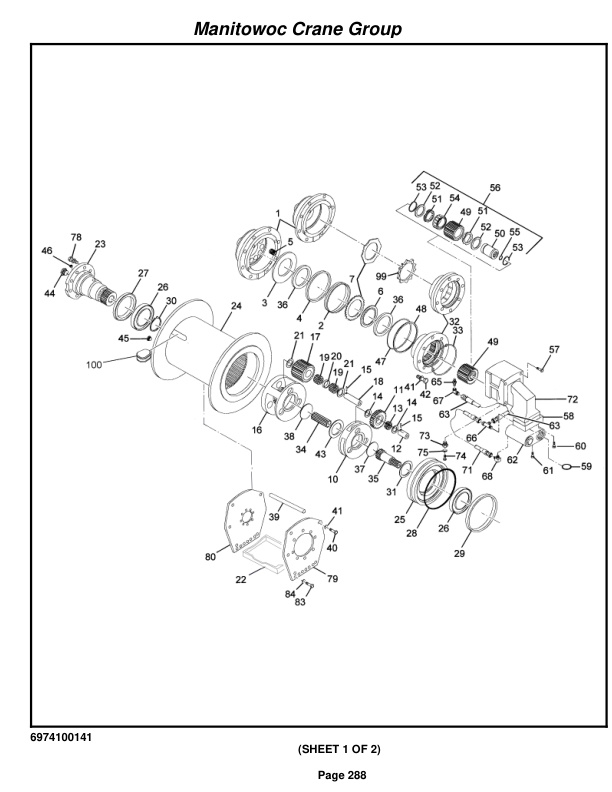 Grove RT530E Crane Parts Manual 225258 2006-2