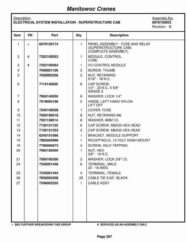 Grove RT535E Crane Parts Manual 226136 2017 2 Grove RT535E Crane Parts Manual 226136 2017-2