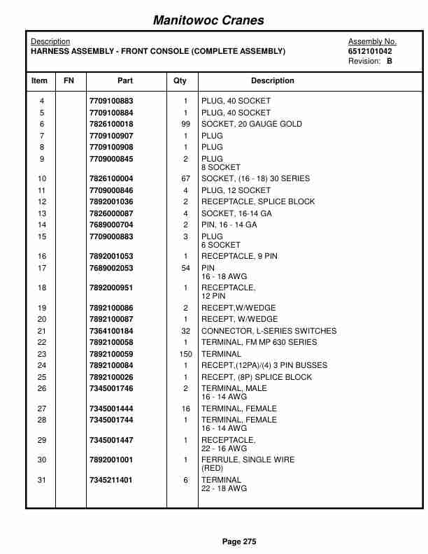 Grove RT540E Crane Parts Manual 226549 2018 2 Grove RT540E Crane Parts Manual 226549 2018-2