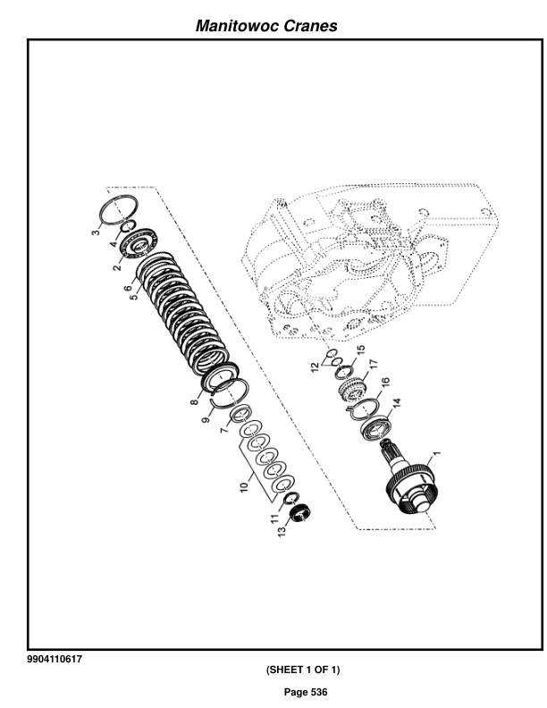 Grove RT540E Crane Parts Manual 226970 2017 3 Grove RT540E Crane Parts Manual 226970 2017-3