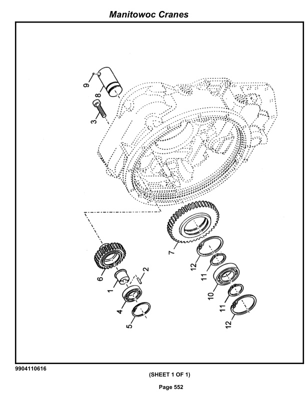 Grove RT540E Crane Parts Manual 228244 2013 3 Grove RT540E Crane Parts Manual 228244 2013-3