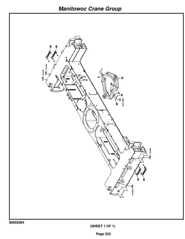 Grove RT540E Crane Parts Manual 228262 2008 3 Grove RT540E Crane Parts Manual 228262 2008-3