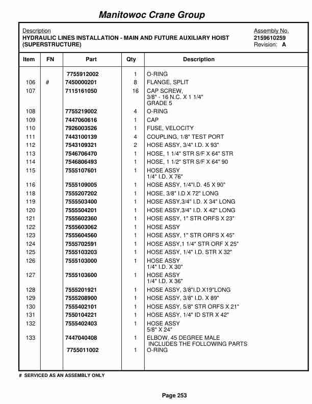 Grove RT540E Crane Parts Manual 229328 2008 2 Grove RT540E Crane Parts Manual 229328 2008-2