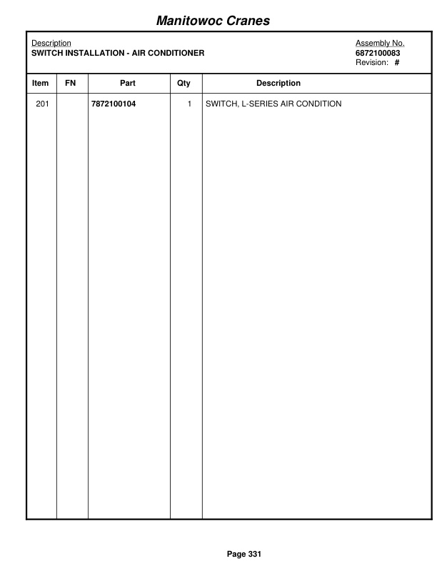 Grove RT540E Crane Parts Manual 232224 2011-2