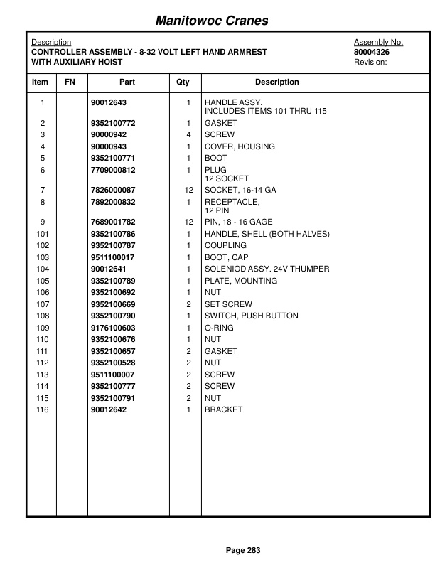 Grove RT540E Crane Parts Manual 233885 2018 2 Grove RT540E Crane Parts Manual 233885 2018-2