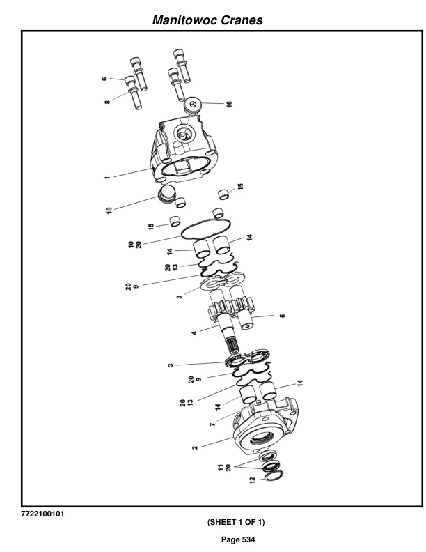 Grove RT540E Crane Parts Manual 234800 2014 3 Grove RT540E Crane Parts Manual 234800 2014-3
