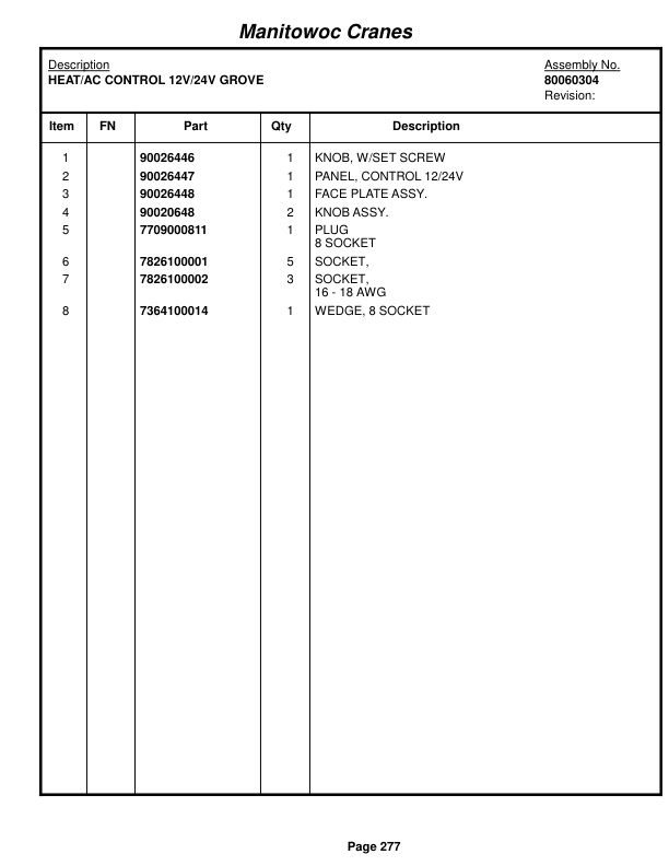 Grove RT540E Crane Parts Manual 235100 2015 2 Grove RT540E Crane Parts Manual 235100 2015-2
