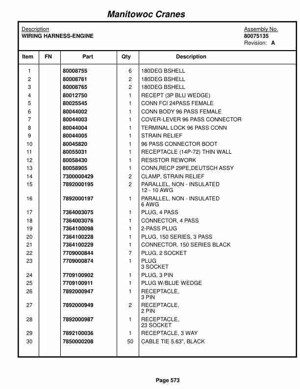 Grove RT540E Crane Parts Manual 235786 2017-3