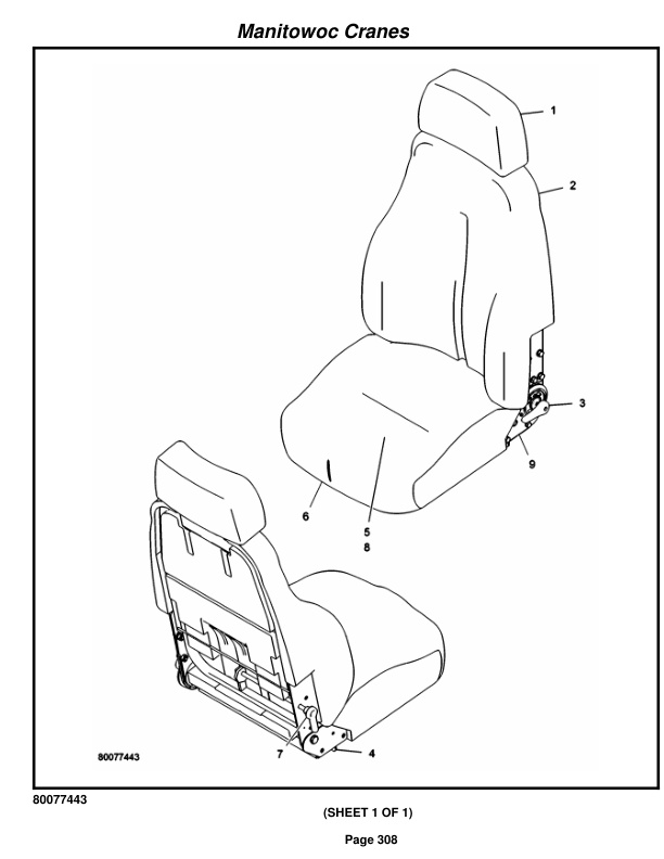 Grove RT540E Crane Parts Manual 236017 2018-2