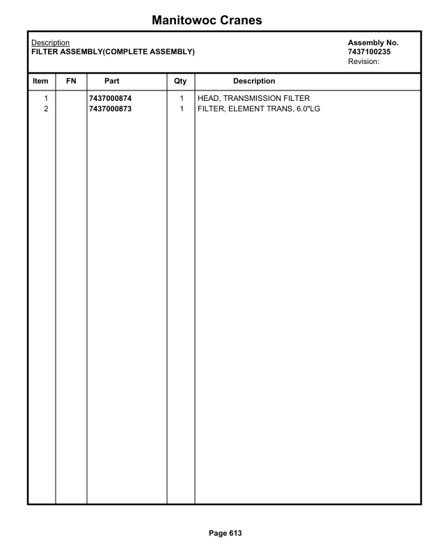 Grove RT540E Crane Parts Manual 236856 2019 3 Grove RT540E Crane Parts Manual 236856 2019-3