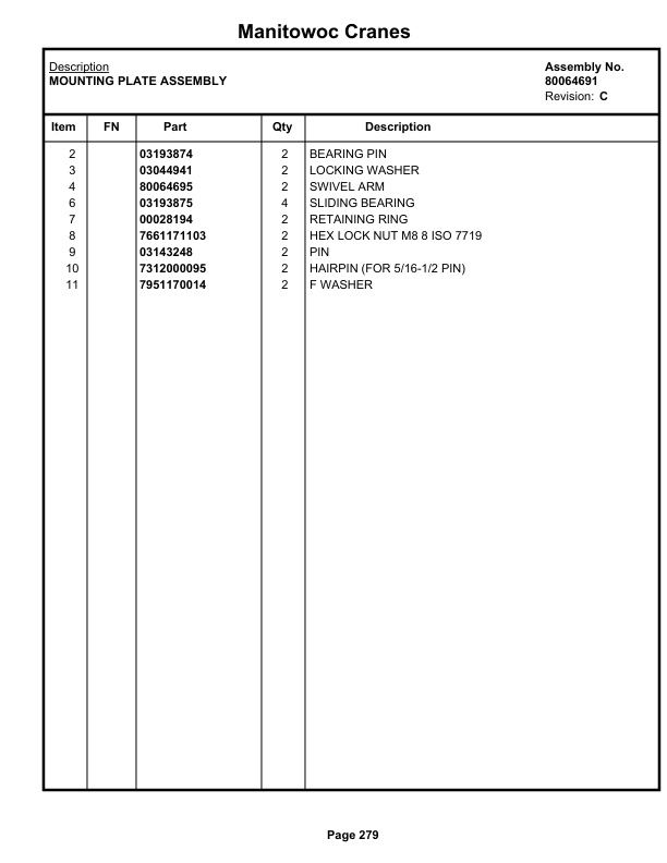 Grove RT540E Crane Parts Manual 237052 2021 2 Grove RT540E Crane Parts Manual 237052 2021-2