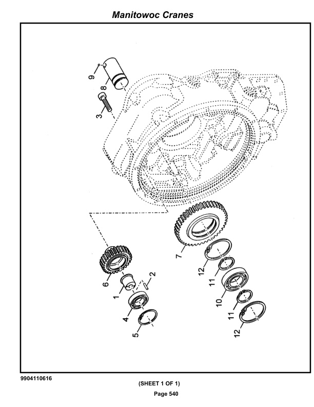 Grove RT540E Crane Parts Manual 258035 2019 3 Grove RT540E Crane Parts Manual 258035 2019-3