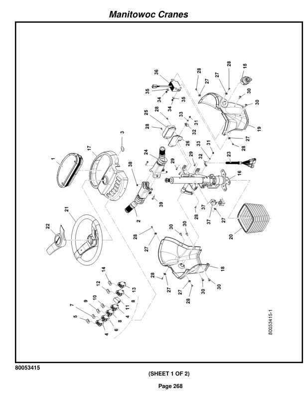 Grove RT540E Crane Parts Manual 605375 2015-2