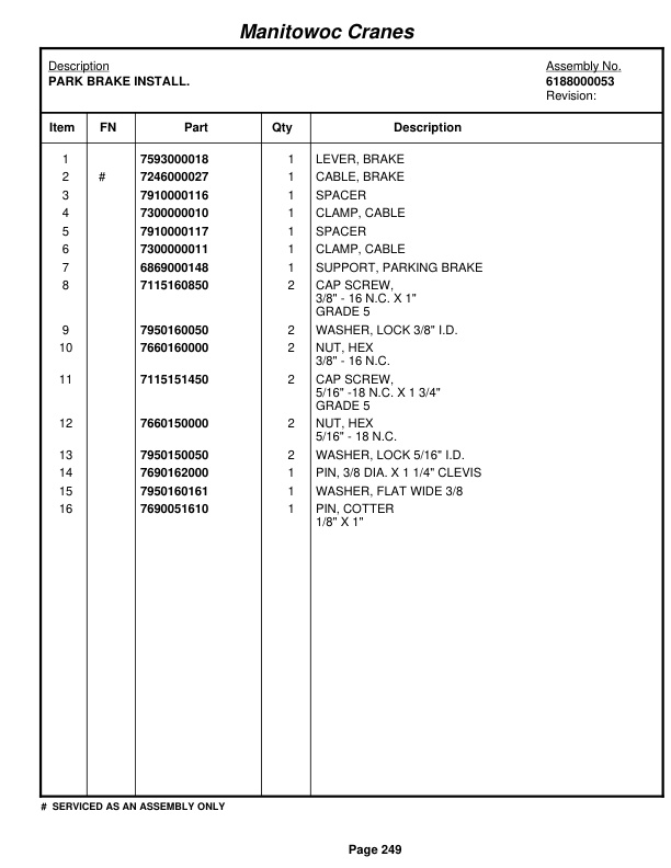 Grove RT58 Crane Parts Manual 21557 2011 3 Grove RT58 Crane Parts Manual 21557 2011-3