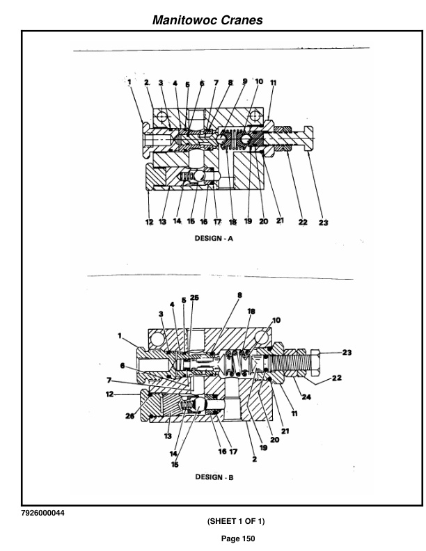 Grove RT58 Crane Parts Manual 33155 2016-2