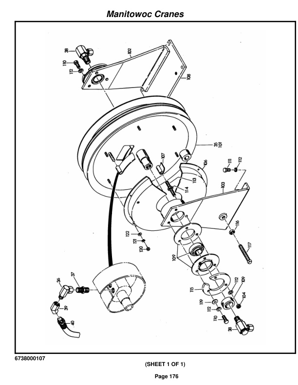 Grove RT58A Crane Parts Manual 37392 2016-2