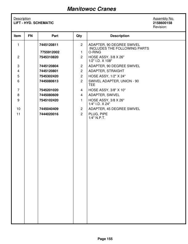 Grove RT58A Crane Parts Manual 40053 2010 2 Grove RT58A Crane Parts Manual 40053 2010-2