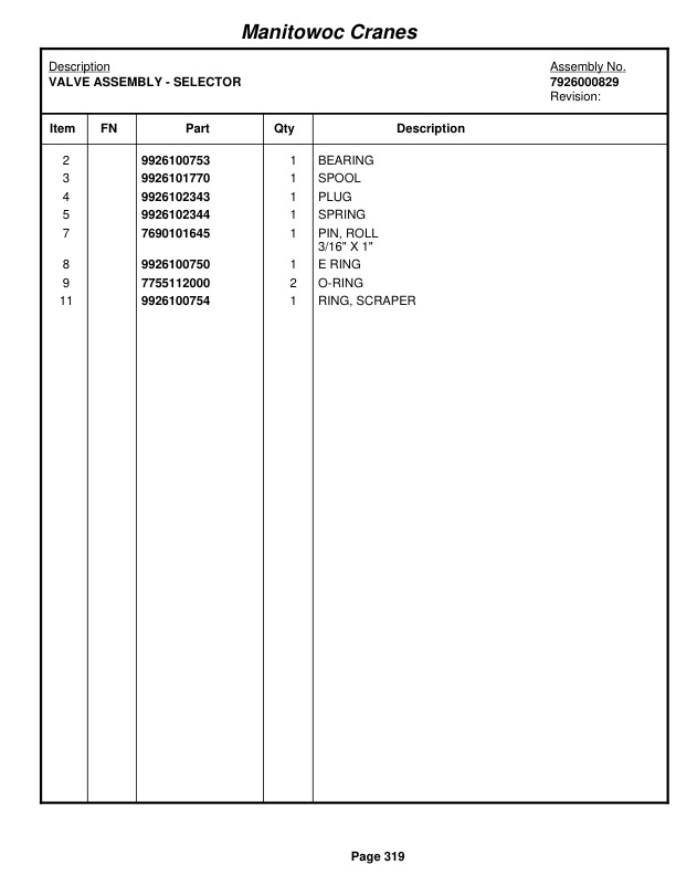 Grove RT58A Crane Parts Manual 40053 2010 3 Grove RT58A Crane Parts Manual 40053 2010-3