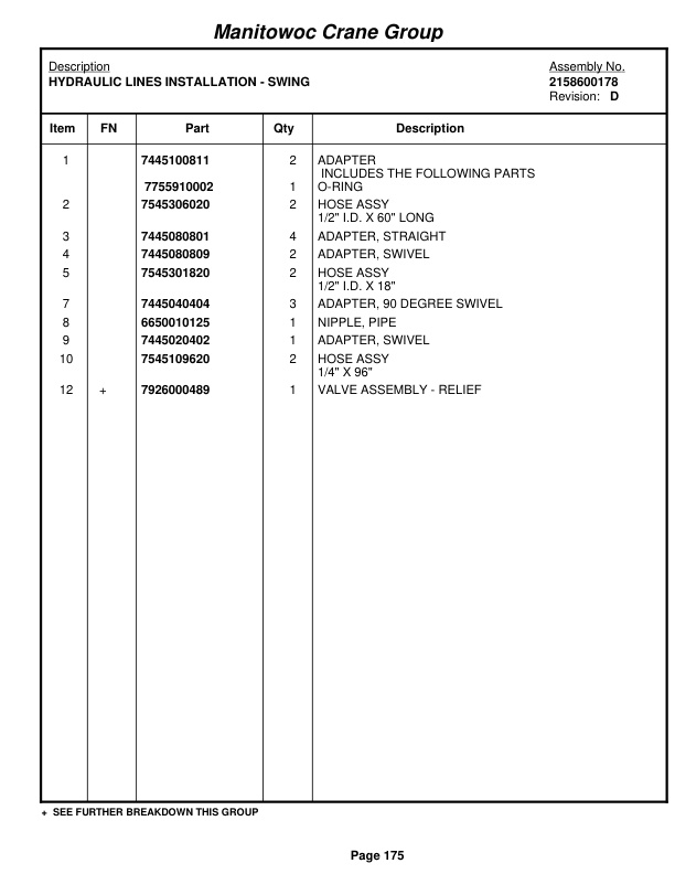 Grove RT58C Crane Parts Manual 48226 2008 2 Grove RT58C Crane Parts Manual 48226 2008-2