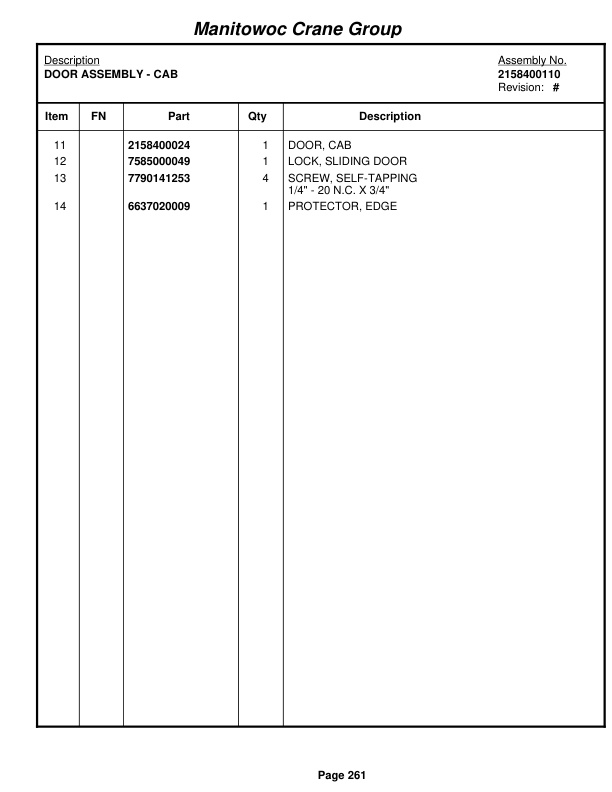 Grove RT58C Crane Parts Manual 73776 2005 2 Grove RT58C Crane Parts Manual 73776 2005-2