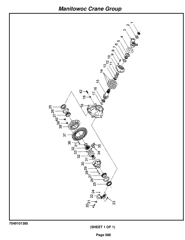 Grove RT58D Crane Parts Manual 222431 2006-3