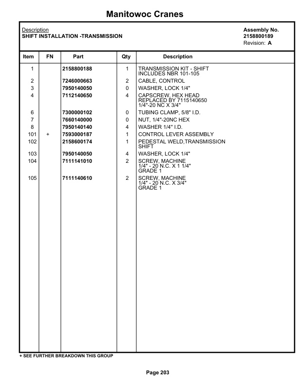 Grove RT58D Crane Parts Manual 71358 2022 2 Grove RT58D Crane Parts Manual 71358 2022-2