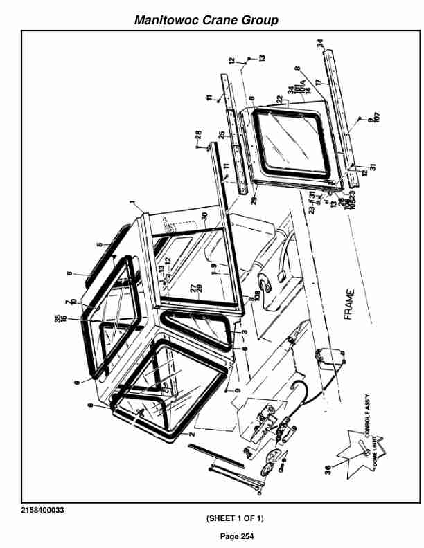 Grove RT58D Crane Parts Manual 73033 2005-2