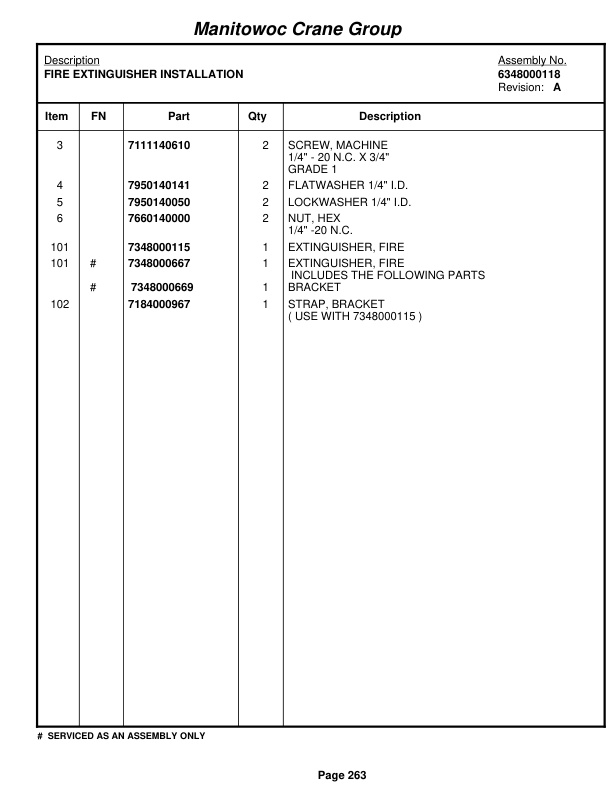 Grove RT58D Crane Parts Manual 74825 2005-2