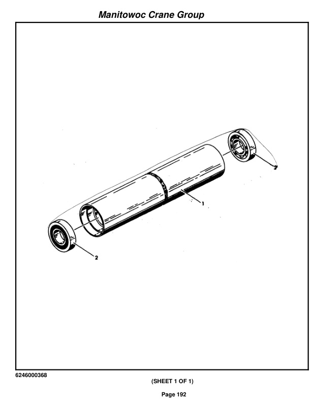 Grove RT58D Crane Parts Manual 75682 2005-2