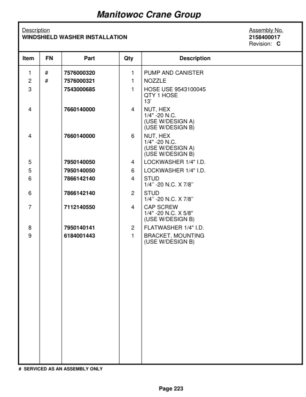 Grove RT58D Crane Parts Manual 78764 2006 2 Grove RT58D Crane Parts Manual 78764 2006-2