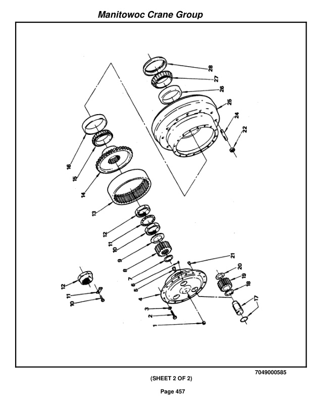 Grove RT58D Crane Parts Manual 78764 2006 3 Grove RT58D Crane Parts Manual 78764 2006-3