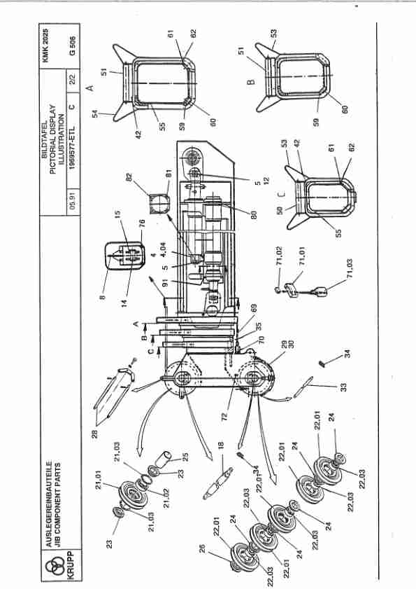 Krupp KMK 2025 Crane Spare Parts List 2084426 1993 DE EN 3 Krupp KMK 2025 Crane Spare Parts List 2084426 1993 DE EN-3