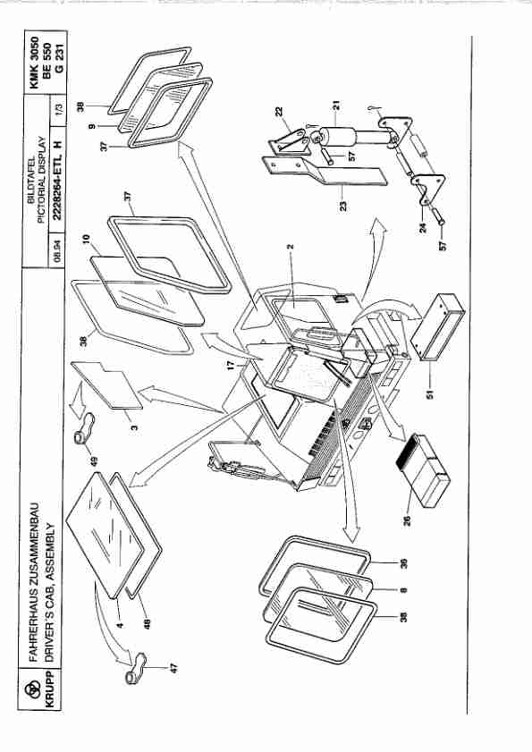 Krupp KMK 3050 Crane Spare Parts List 1994-08 DE EN-2