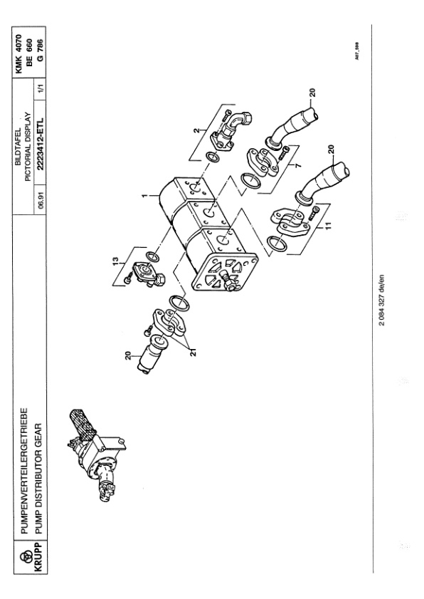 Krupp KMK 4070 Crane Spare Parts List 1991-06 DE EN 3 Krupp KMK 4070 Crane Spare Parts List 1991-06 DE EN-3