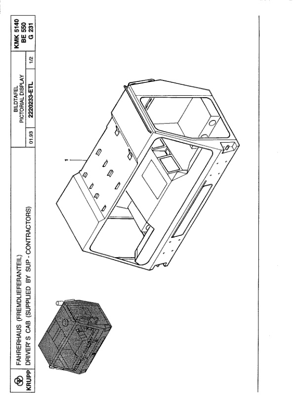 Krupp KMK 5140 Crane Spare Parts List 1993-07 EN DE-2