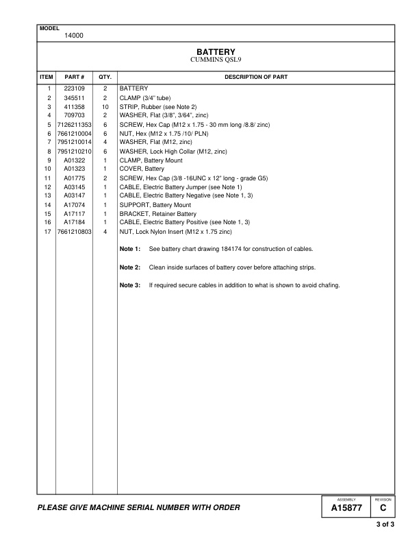 Alternative view of Manitowoc 14000 Crane Parts Manual 14001038 2014