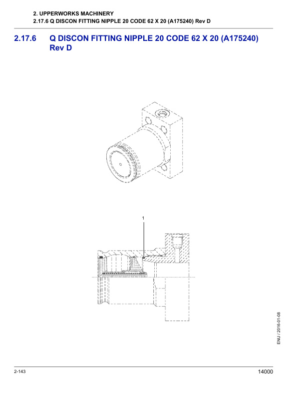 Alternative view of Manitowoc 14000 Crane Parts Manual 605128 2016