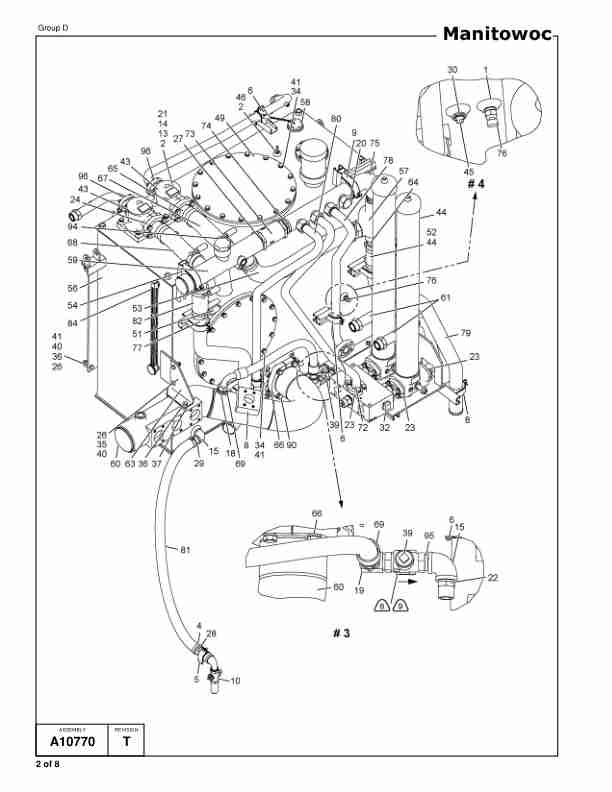 Alternative view of Manitowoc 16000 Crane Parts Manual 16001133 2014