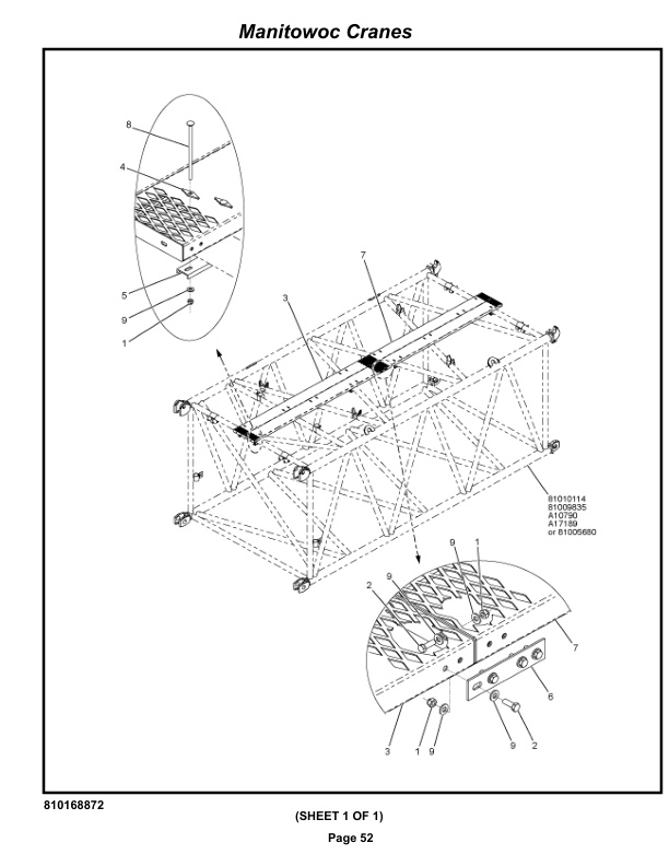 Manitowoc 16000WA Crane Parts Manual 16007059 2022 3 Manitowoc 16000WA Crane Parts Manual 16007059 2022-3